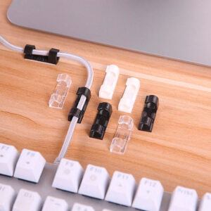 Clips Organizador De Cables Con Adhesivo X 20 Pcs