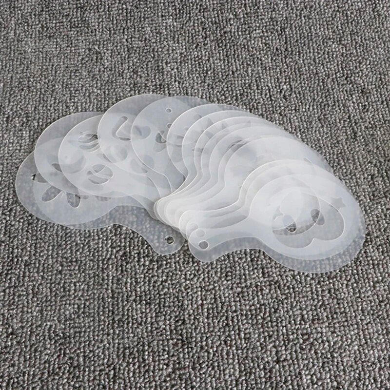 16 Plantillas Decorar Capuchinos Agitador Acero