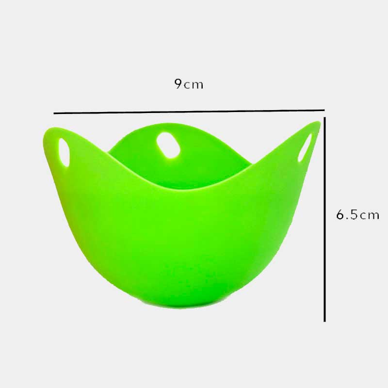 4 Canastas Moldes Silicona Huevos Poche Escalfados