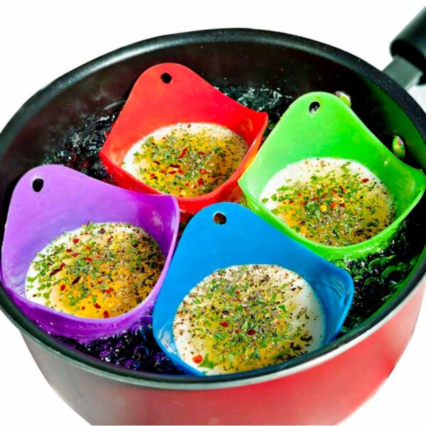 4 Canastas Moldes Silicona Huevos Poche Escalfados5