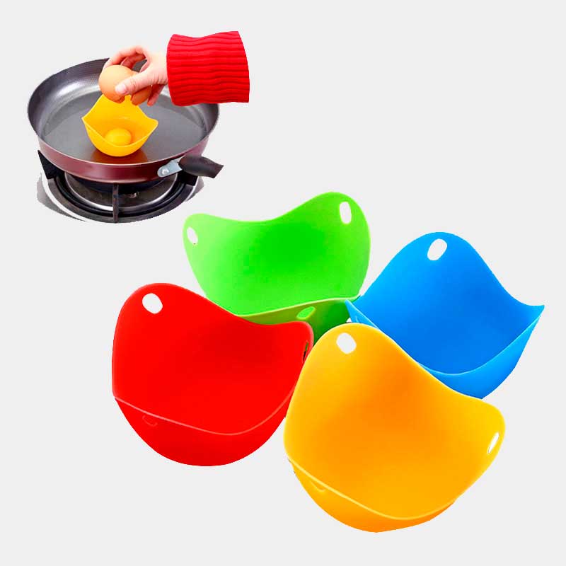 4 Canastas Moldes Silicona Huevos Poche Escalfados7