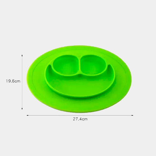 Plato En Silicona Antideslizante Con Division Para Bebes3