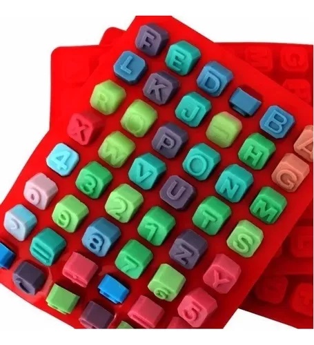 Molde Abecedario Cubos Letras Alfabeto Chocolate Jabon11111