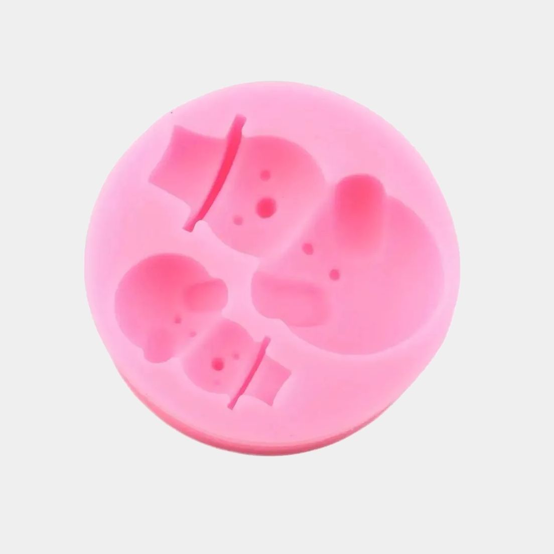 Molde Silicona Muneco De Nieve Fondant Reposteria Chocolate11111111