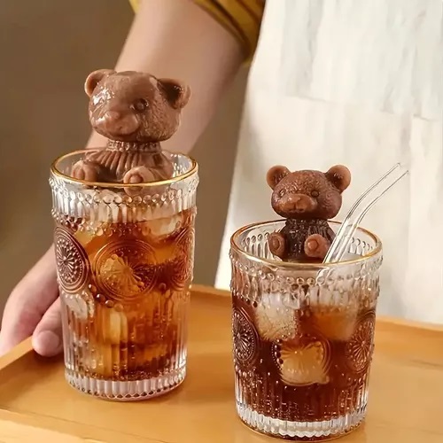 Molde Silicona Oso 3d Hielo Jabon Velas Toppings Dulces Diy1