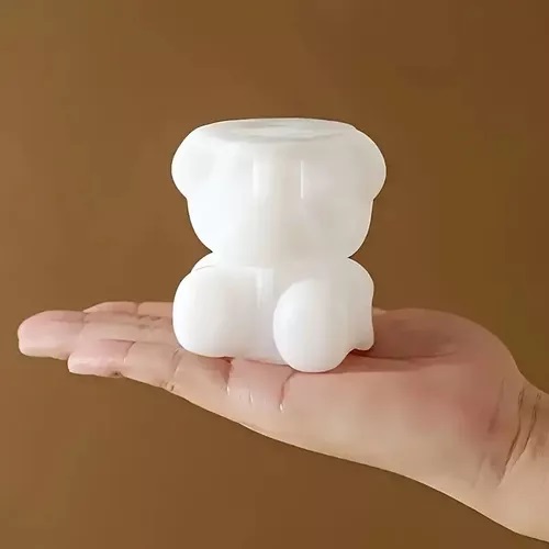 Molde Silicona Oso 3d Hielo Jabon Velas Toppings Dulces Diy11