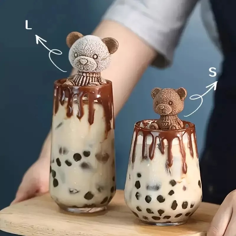 Molde Silicona Oso 3d Hielo Jabon Velas Toppings Dulces Diy11111111