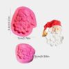 Molde Silicona Santa Claus Papa Noel 3d Fondant Chocolate Di11