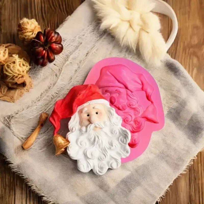 Molde Silicona Santa Claus Papa Noel 3d Fondant Chocolate Di1111111